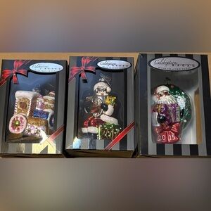 Christopher Radko 3 Christmas Ornaments 2013, 2014 & 2015 Train & 2 Santa’s